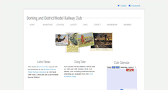 Desktop Screenshot of dorkingmodelrailwayclub.com