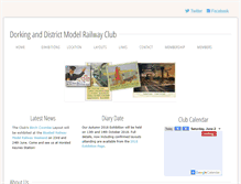 Tablet Screenshot of dorkingmodelrailwayclub.com